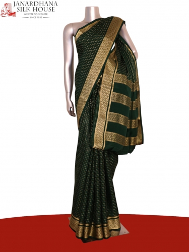 Pure Mysore Crepe Silk Saree